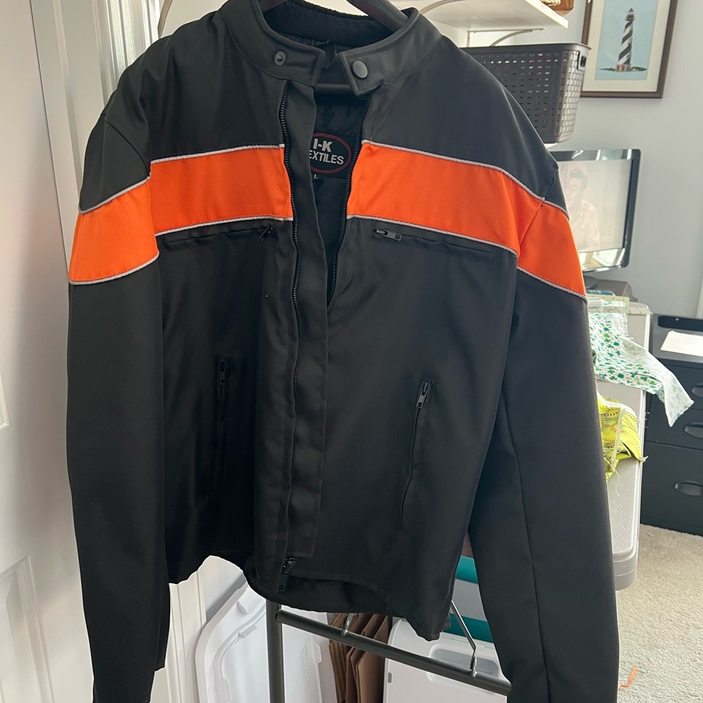Orange and Black Performance Motorcycle Jacket